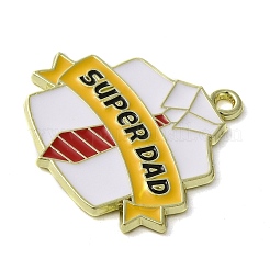 Подвески из сплава с эмалью ко Дню отца&nbsp;ENAM-U0001-01E