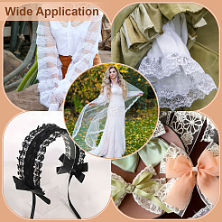 50 ярд полиэстеровых кружевных лент&nbsp;SRIB-PH0001-53A