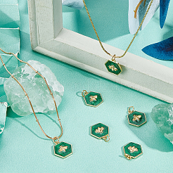 Подвески из латуни с эмалью&nbsp;KK-BBC0004-58