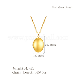 Овальный медальон из нержавеющей стали&nbsp;DZ0205