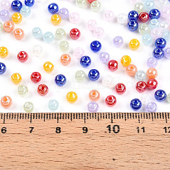 Прозрачные цвета блеск стеклянный бисер&nbsp;SEED-N007-10