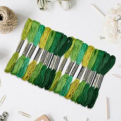 2 пакетик 6-слойных хлопковых ниток для вышивания&nbsp;DIY-DJ0005-18B