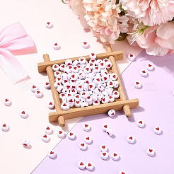 100 шт. Непрозрачные акриловые бусины&nbsp;MACR-YW0003-79A