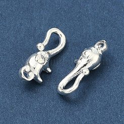 925 застежка-крючок из стерлингового серебра&nbsp;STER-A050-09B-S