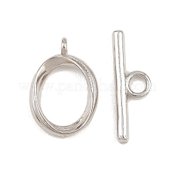 Овальные латунные застежки-тоглы&nbsp;KK-G548-35P