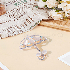 1 шт. значков для лацкана со стразами в виде зонтика&nbsp;JEWB-LP0006-11