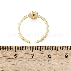 Открытые манжеты из латуни с микропаве и цирконием для женщин&nbsp;LS-RJEW-K308-01B-G