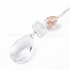 Хрустальная капля бисером настенное украшение кулон украшение&nbsp;HJEW-G019-01D