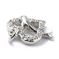 Латунные микро проложить кубического циркония подвески&nbsp;ZIRC-F131-15P