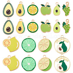 40шт 10 стиля подвески из сплава с эмалью&nbsp;ENAM-TA0003-06