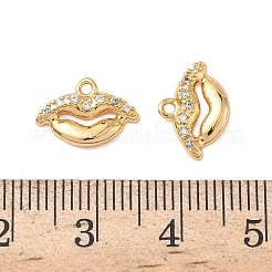 Латунные микропаве прозрачные кубические циркониевые подвески&nbsp;KK-B160-07G