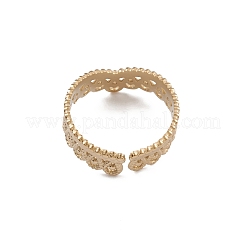 Ионное покрытие (ip) 304 нержавеющая сталь корона открытое кольцо манжета для женщин&nbsp;LS-RJEW-G285-04G