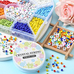 Набор для изготовления украшений с буквами и бисером своими руками&nbsp;DIY-YW0005-21