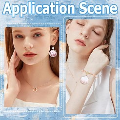 30 шт. подвески из морских ракушек с гальваническим покрытием&nbsp;SSHEL-SC0001-27