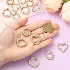 15шт 3 стиля пружинные кольца из цинкового сплава&nbsp;FIND-CJ0004-77