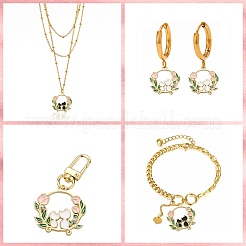 20шт 2 цвета сплава эмалевые подвески&nbsp;ENAM-CJ0004-20