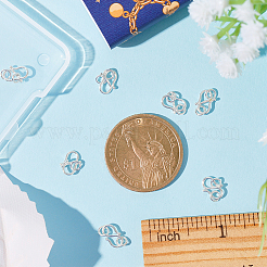 8 шт. 925 застежки в форме буквы S из стерлингового серебра&nbsp;STER-SC0001-18