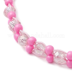 Стеклянные браслеты из бисера с краской для запекания&nbsp;BJEW-MZ00155-04