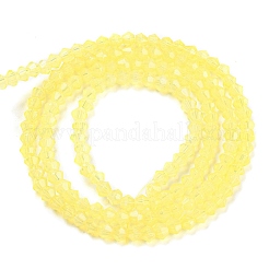 Запекание окрашенные прозрачные стеклянные бусины нити&nbsp;DGLA-F029-J2mm-06