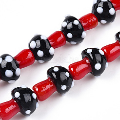 Бусы лэмпворк ручной работы&nbsp;X-LAMP-N024-09A