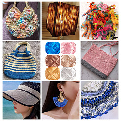 Наполнитель из рафии с гофрированными ломтями&nbsp;DIY-MB0003-04B