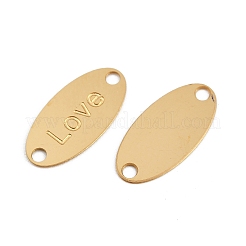 Овальные подвески из нержавеющей стали 304 с соединительными элементами Love Links&nbsp;STAS-K295-09G