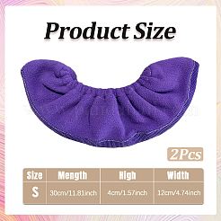 Флисовые бесшумные нескользящие бахилы&nbsp;AJEW-WH20022-85A-08