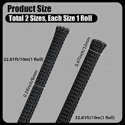 20м 2 стиля гибкая полиэтиленовая обертка для кабеля защитный шнур&nbsp;OCOR-CL0001-03