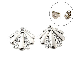 Серьги-гвоздики из циркония&nbsp;EJEW-M103-08P