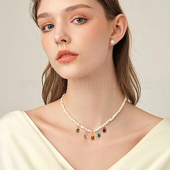 12шт 12 цветные стеклянные подвески&nbsp;PALLOY-AB00038