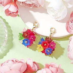 Украшение из акрила в виде цветка гортензии&nbsp;HJEW-TA00294