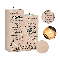 Деревянный подсвечник&nbsp;AJEW-WH0268-001