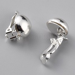 Латунные серьги с клипсами&nbsp;X-KK-O131-03S-A