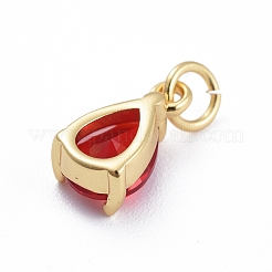 Латунные микро проложить кубического циркония подвески&nbsp;ZIRC-E164-64G