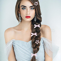 15 шт. заколки-звездочки для волос с железными кнопками&nbsp;OHAR-CP0001-23