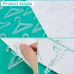 50 шт. мини-акриловые вешалки для демонстрации сережек&nbsp;EDIS-CP0001-06