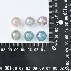 50шт УФ-покрытие прозрачные акриловые бусины&nbsp;OACR-CJ0001-33