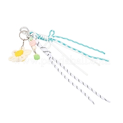 Подвесные украшения ручной работы из плетеных и полиэстеровых шнуров&nbsp;HJEW-JM04421-02