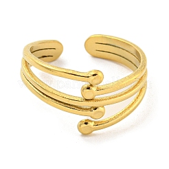 Ионное покрытие (ip) 304 нержавеющая сталь открытые манжетные кольца&nbsp;RJEW-K245-89G