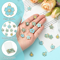 40шт 10 стиля подвески из сплава с эмалью&nbsp;ENAM-FS0002-32