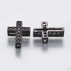 Латунные микро проложить кубического циркония многожильных соединения&nbsp;ZIRC-G132-43B