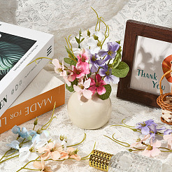 30шт. 6-х цветная искусственная ветка цветущей сливы&nbsp;AJEW-SC0031-59