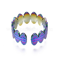 Кольцо-манжета овальной формы из нержавеющей стали 304&nbsp;RJEW-N038-070