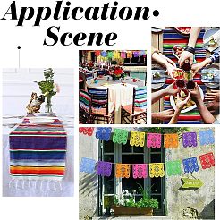 Хлопковые салфетки для обеденного стола и войлочные флажки&nbsp;DJEW-FG0001-03