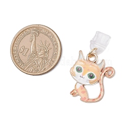 Пылезащитные заглушки из эмалированного сплава для мобильных устройств&nbsp;HJEW-JM04406