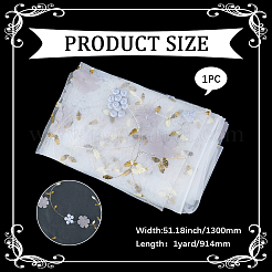 3d цветочная молочная ткань для вышивки&nbsp;AJEW-WH20006-241B