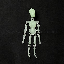 Хэллоуин светящиеся подвески из пвх скелета&nbsp;LS-HJEW-B007-01