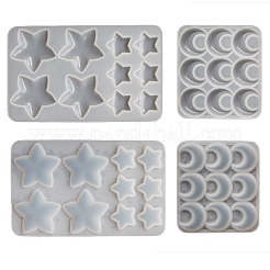 Звезда и луна кабошон пищевые силиконовые Молды&nbsp;PW-WG69329-01