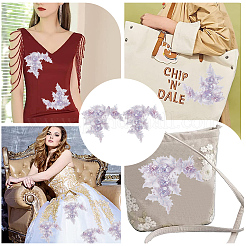 3d ткань из полиэстера с компьютерной вышивкой&nbsp;DIY-WH0320-54B