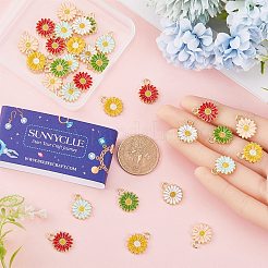 48шт 6 цвета сплава эмаль подвески&nbsp;FIND-SC0007-09